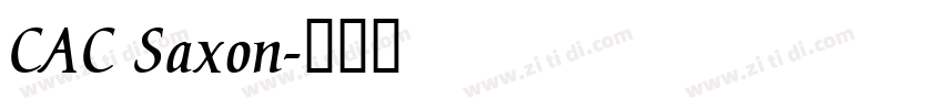 CAC Saxon字体转换